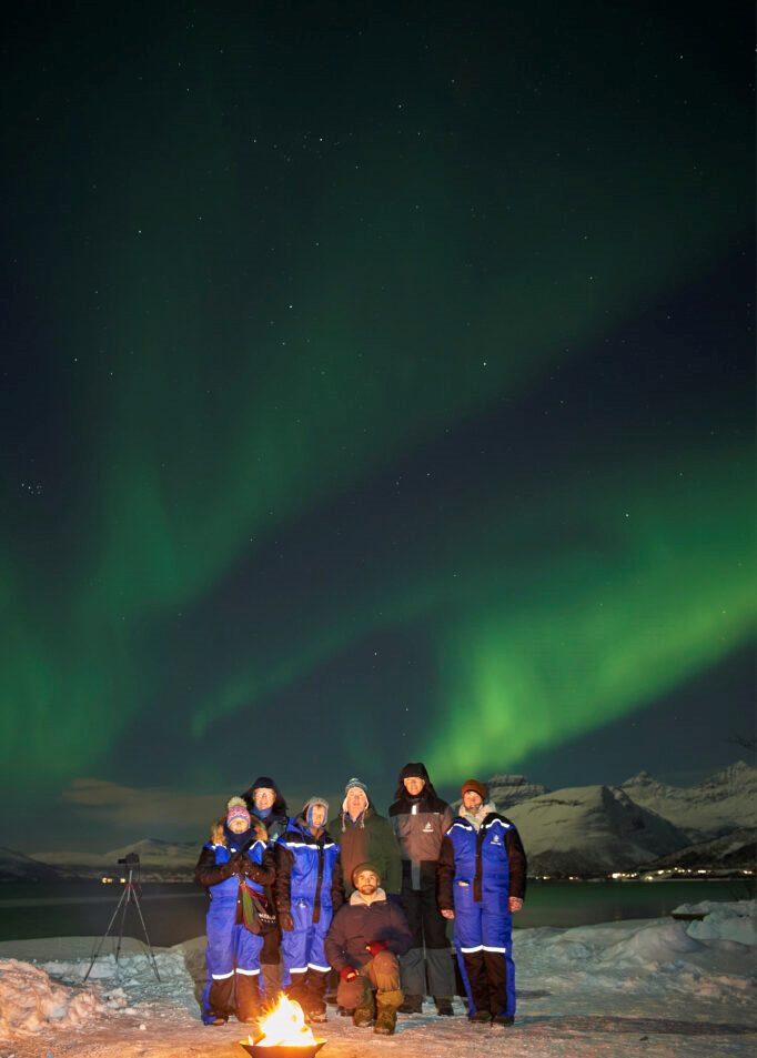 Tourists during an Aurora Safari Camps tour with Best Arctic