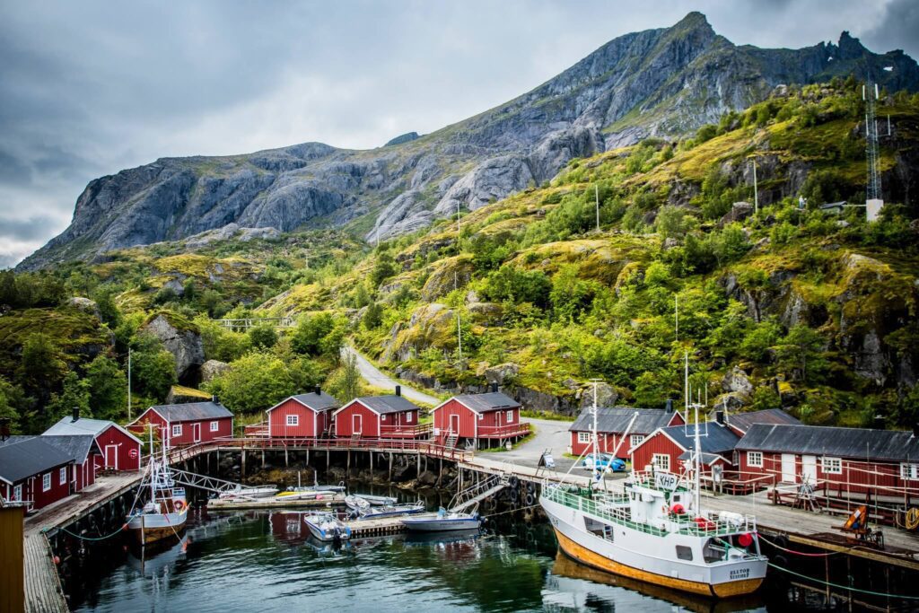 Nusfjord village view