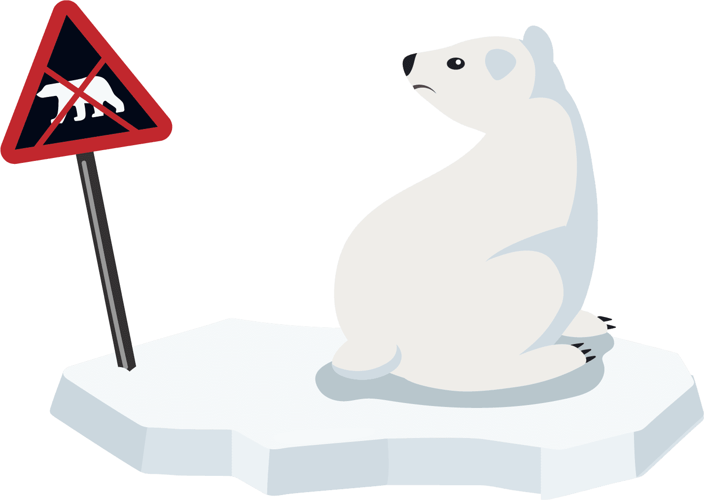 Illustration of polar bear