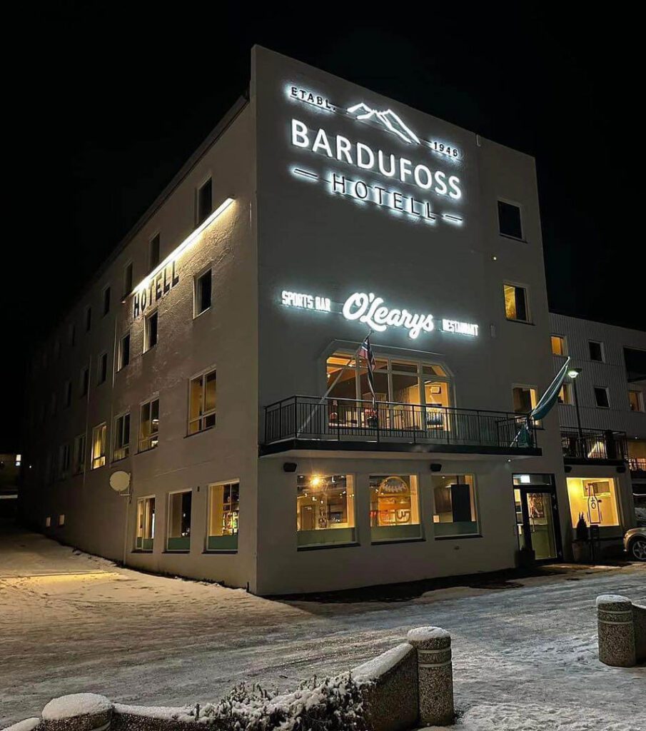 Picture taken outside of the Bardufoss hotel
