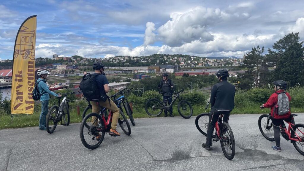 people on bike in Narvik