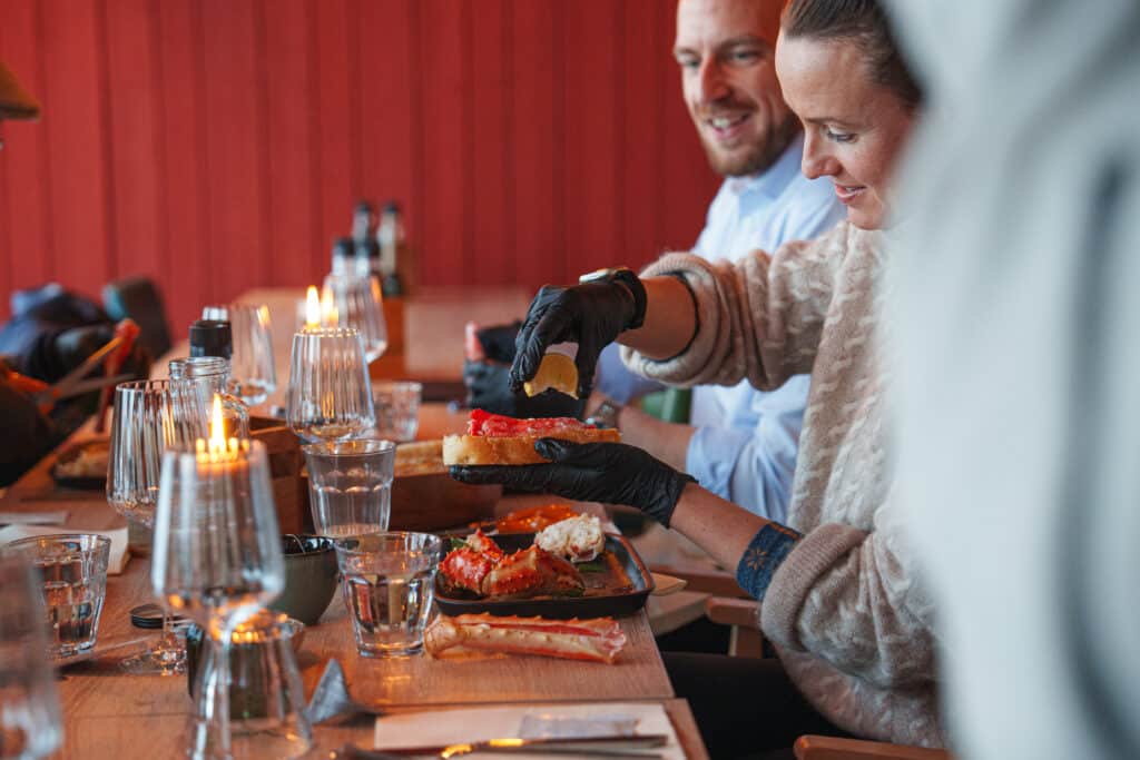 Smakfull kongekrabbeopplevelse