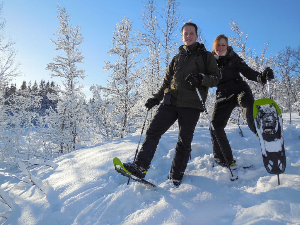 Guided snowshoe trip on Tromsøya