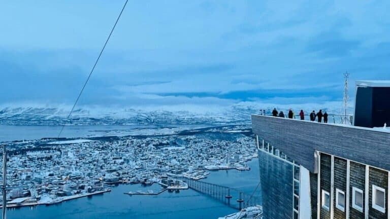 City view of Tromsø taken from Fjellheisen the Tromsø cable car
