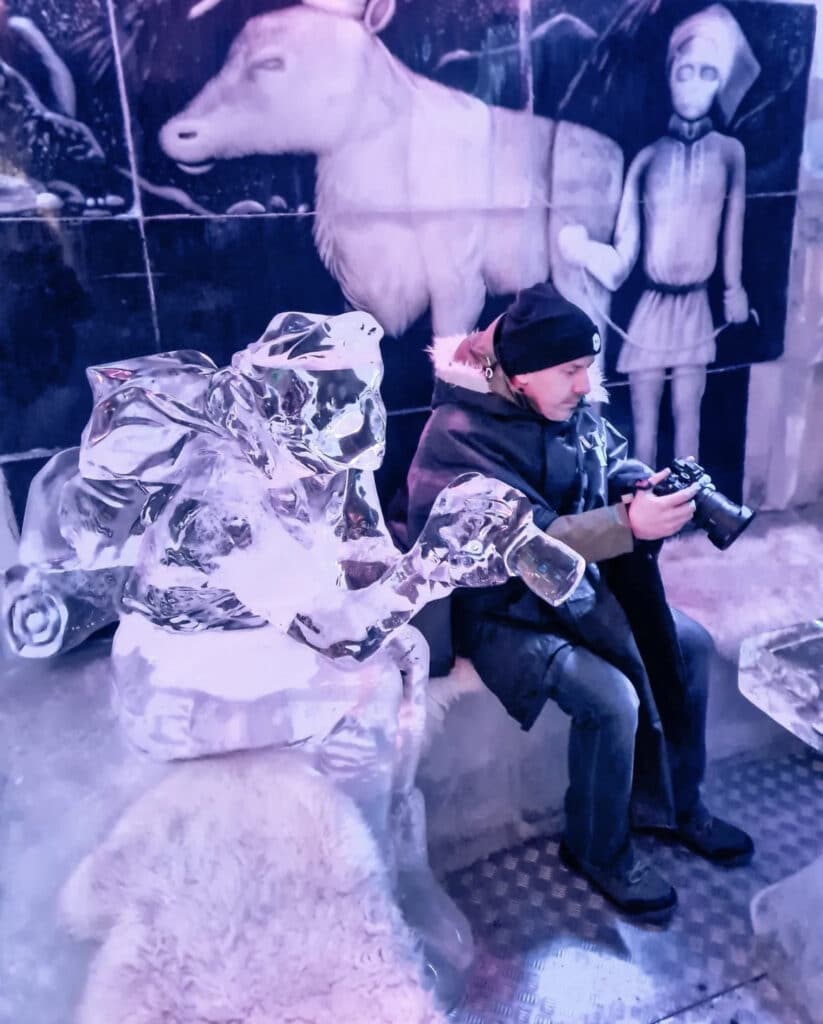 Magic Ice Bar with drink