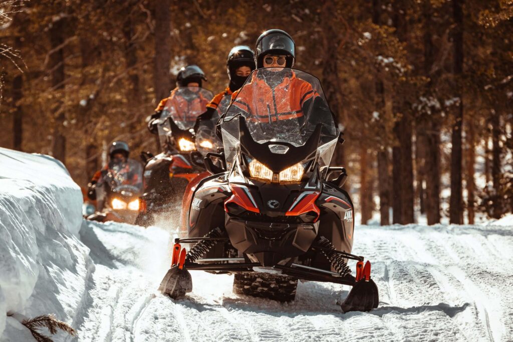 In pursuit of reindeer – snowmobile safari to reindeer farm