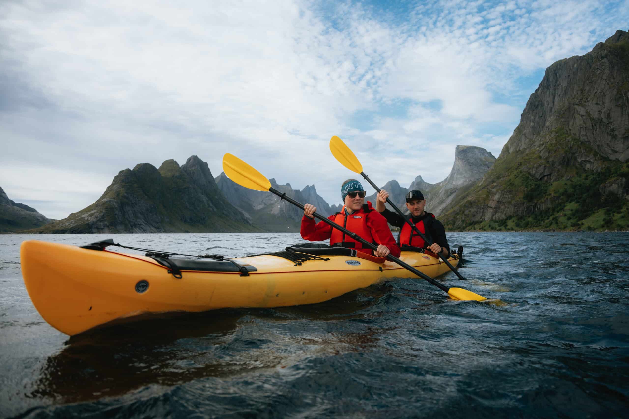 Explore Reine fjord by kayak