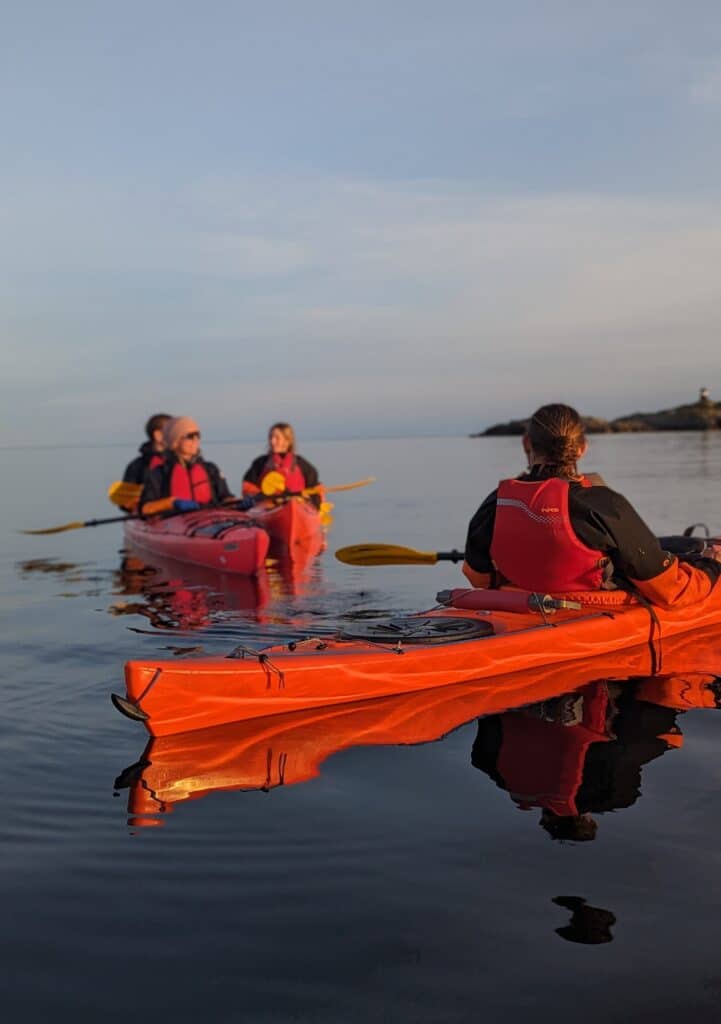 Midnight Sun Kayak Tour in Reinefjord
