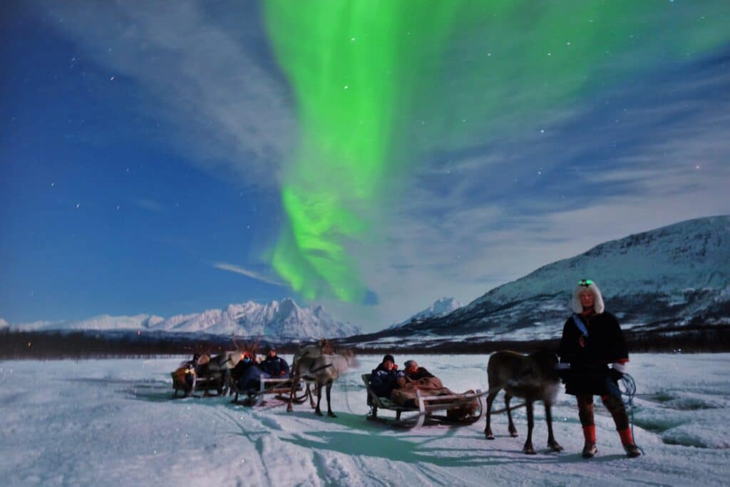 Reindeer Sledding and Chance of Northern Lights