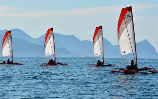 Sailing Kayak Tour incl lunch and sauna