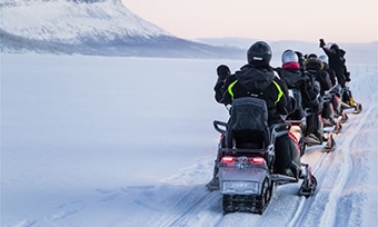 Longer Snowmobile Tour in Finland, from Tromsø