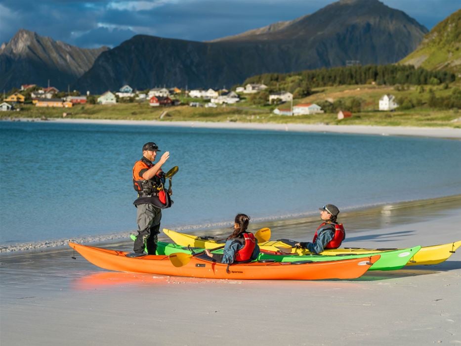Kayak Adventure at Ramberg, from Svolvær, with Arctic Route