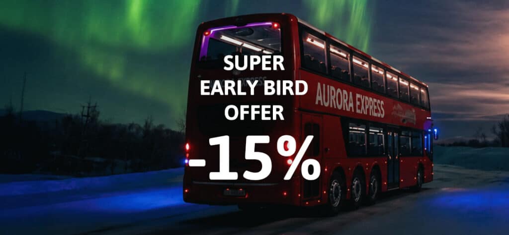 Aurora Express Bus – Use code EARLYBIRDAE15