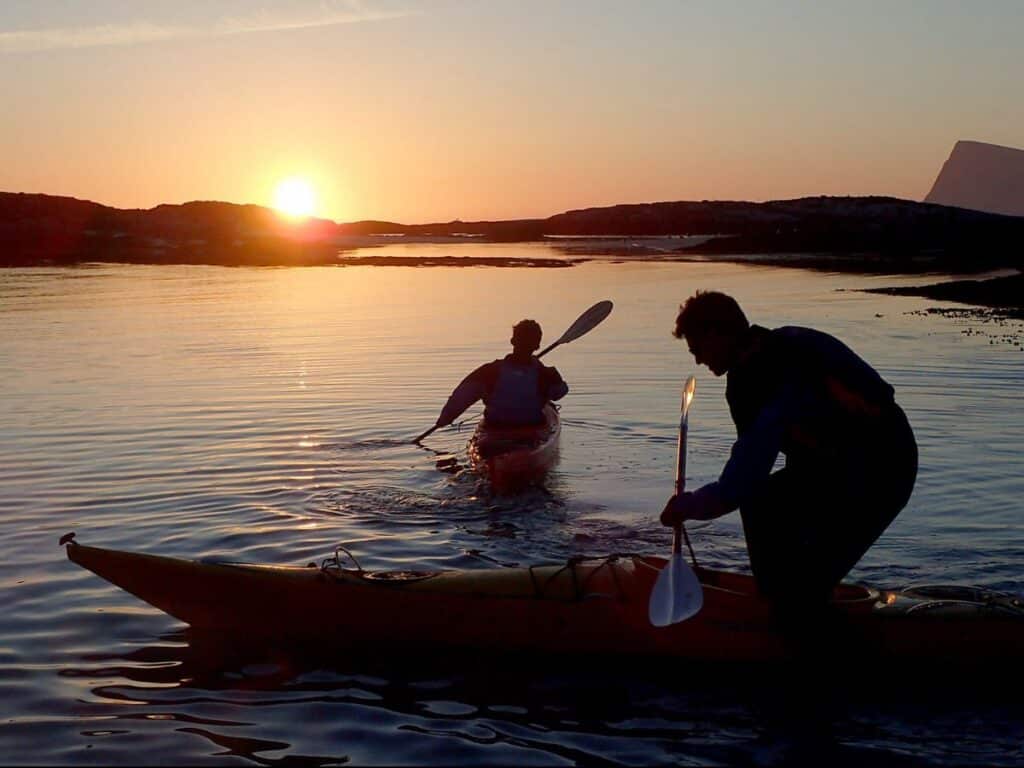 Midnight Sun Sea Kayaking at Sommarøy