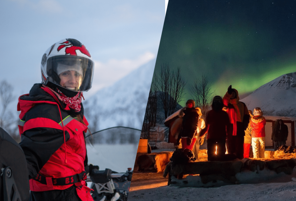 Snowmobile tour and Northern Light Tour Combo