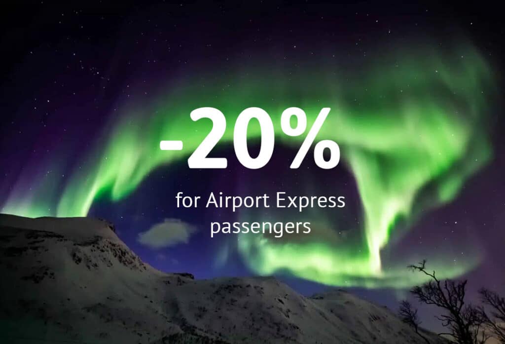 -20% OFF – Airport Express + Aurora Safari Minibus